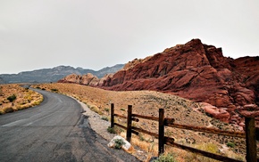 landscape, road