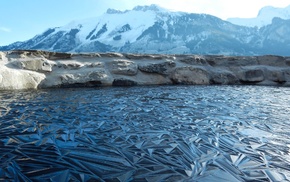 lake, winter, nature, ice, landscape