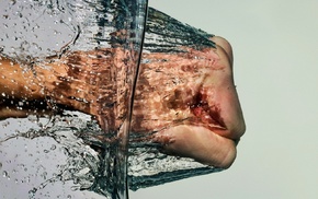 photography, water, fists