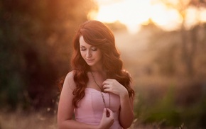 model, portrait, face, redhead, girl