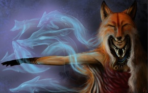 fantasy art, fox girl