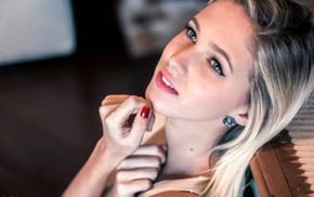 model, brunette, girl, blonde