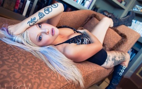 tattoo, girl, model