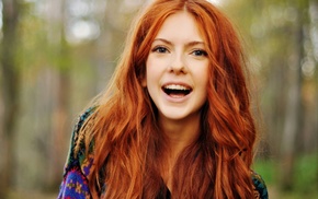 face, girl, redhead