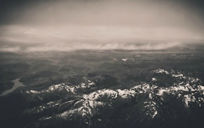 snow, mountain