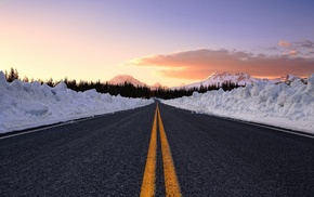 road, nature, landscape