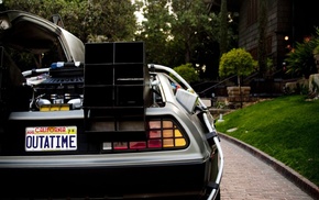 DeLorean, car, Back to the Future