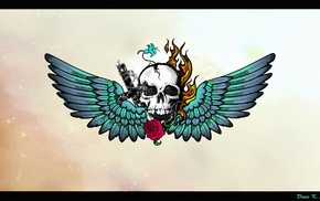 scull, tattoo