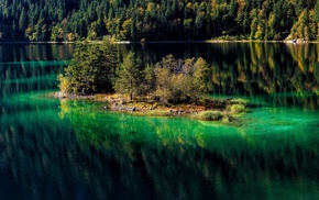 landscape, nature, mountain, lake