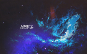 Liquicity, space, colorful, sky