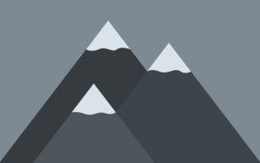 minimalism, mountain