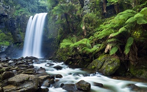 nature, waterfall, landscape