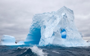 ice, iceberg, nature, landscape