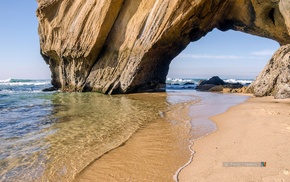 beach, nature, Portugal, landscape
