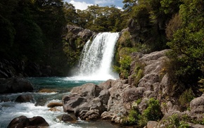waterfall, nature, landscape