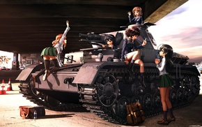 school uniform, Girls und Panzer