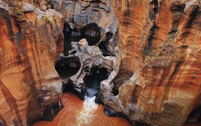 South Africa, landscape, rock, river, erosion, water
