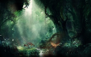animals, fantasy art, nature