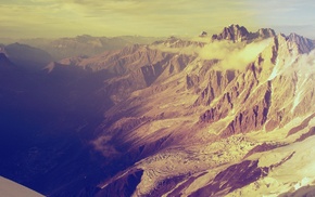 clouds, landscape, nature, mountain