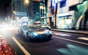 Lamborghini Aventador, car, street