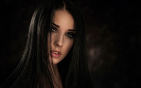 portrait, girl, model, face
