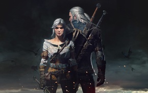 Cirilla Fiona Elen Riannon, video games, Geralt of Rivia, The Witcher 3 Wild Hunt, artwork