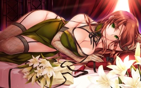 Chinese dresses, stockings, gloves, flowers, Hong Meiling, Touhou
