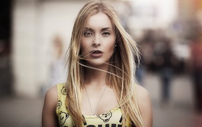 model, blonde, portrait, girl, face