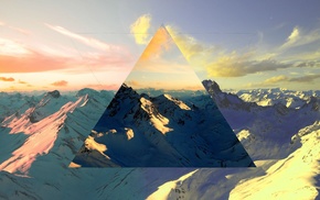 nature, polyscape, mountain, abstract