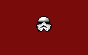 pixel art, 8, bit, minimalism, stormtrooper, Star Wars