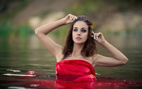 river, girl, model, Alla Berger