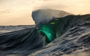 waves, sea, nature