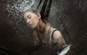 model, water, girl