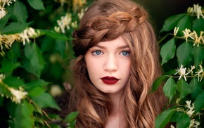 blue eyes, face, girl