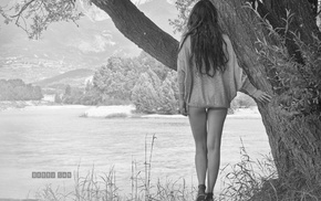 girl, long hair, model