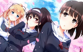 anime girls, anime, school uniform, Sawamura Eriri Spencer, Saenai Heroine no Sodatekata, Kasumigaoka Utaha