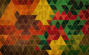 colorful, triangle, digital art