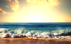 beach, sea