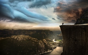 nature, men, river, mountain