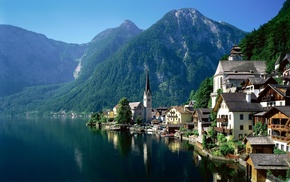 Austria, Hallstatt, landscape, lake