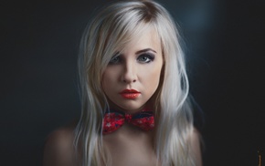 portrait, girl, face, blonde
