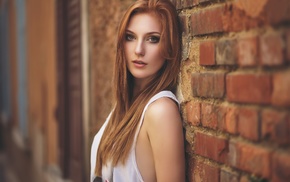 face, girl, walls, redhead, model