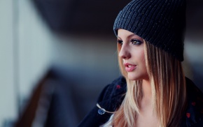 face, girl, blonde, portrait