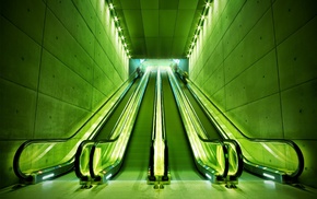 cityscape, escalator