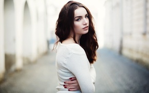 girl, portrait, face