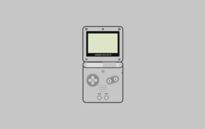 video games, Nintendo, minimalism, consoles, GameBoy Advance SP
