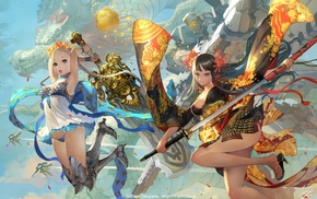 artwork, anime girls, anime