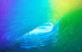 iPad, water, green, iPhone, colorful