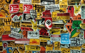 walls, stickers