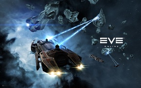 spaceship, EVE Online, mining, space